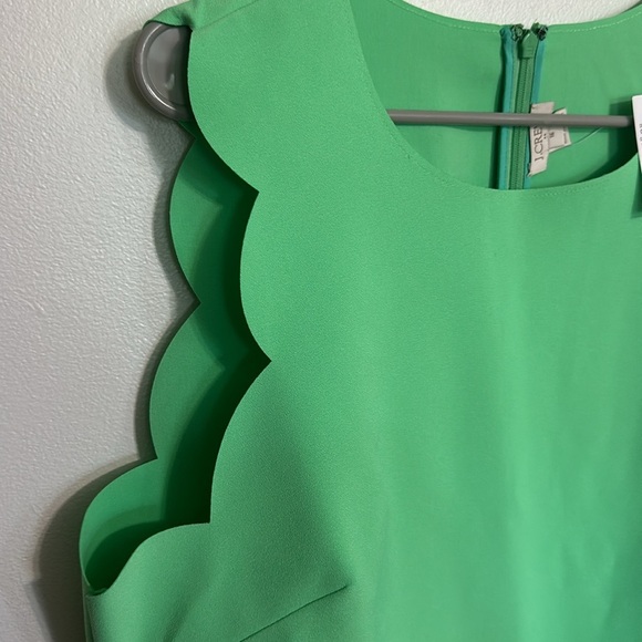 J. Crew Green Scalloped Dress - Picture 2 of 6